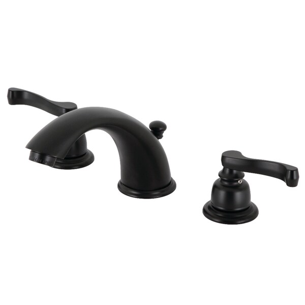 Widespread Bathroom Faucet with Retail PopUp, Matte Black